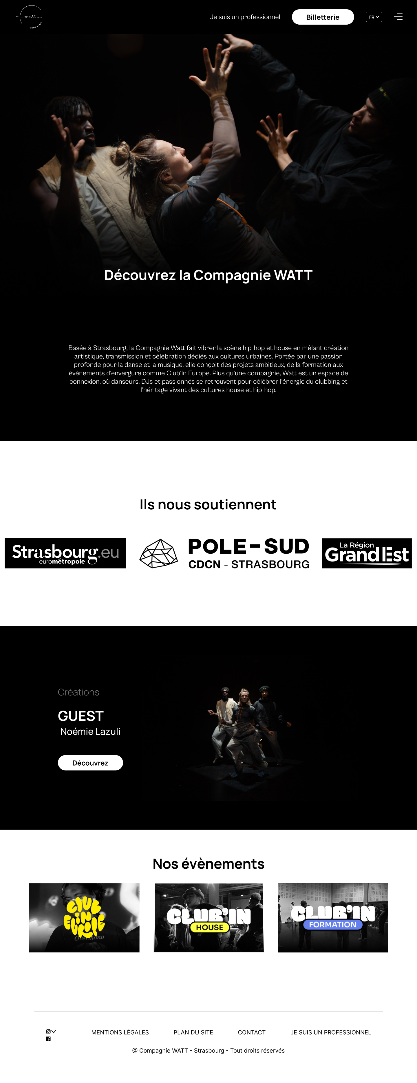 Aperçu du site Compagnie Watt