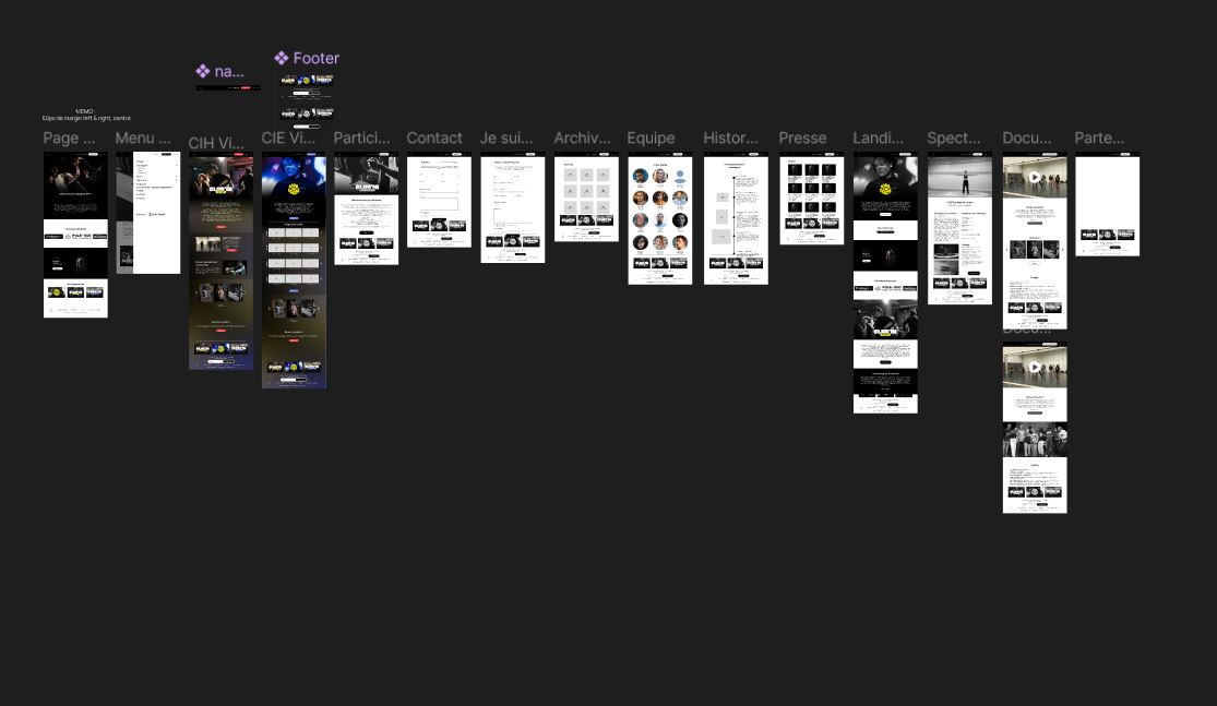 UI Design du site Compagnie Watt